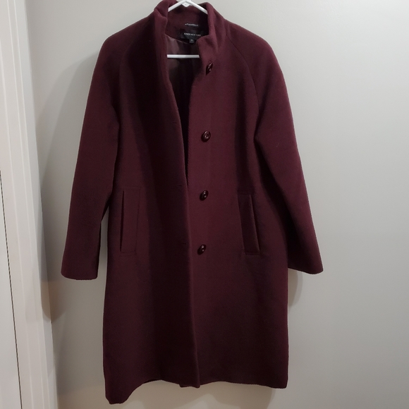 JONES NEW YORK Long Wool Trench Coat - Picture 3 of 8